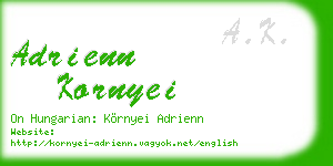 adrienn kornyei business card